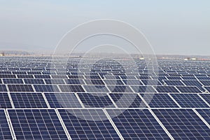 Field of Green Energy Photovoltaic Solar Panels