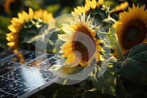 Field green plant agriculture flower nature yellow sun summer sunflower