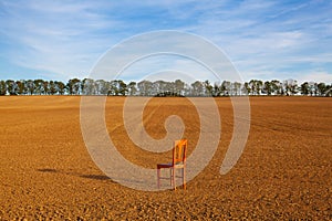 The field after harvesting in sunny day.Czech Republic