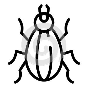 Field insect icon, outline style