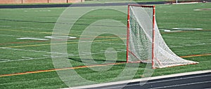 Field Markings Artificial Turf Field and Soccer Goal Net