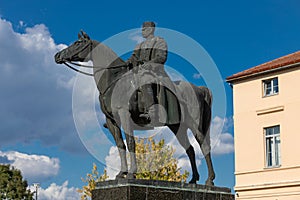 Field Marshal Vojvoda Zivojin Misic, monument in Mionica, town Serbia