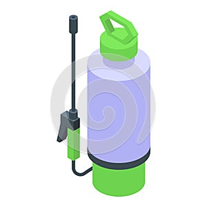 Field pesticide icon isometric vector. Garden sprayer