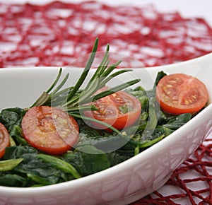 Field salad with tomatoes