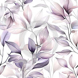 A Field of Vibrantly Colored Leaves in Shades of Purple, Pink, and White photo