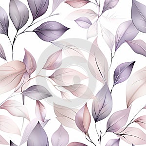 A Field of Vibrantly Colored Leaves in Shades of Purple, Pink, and White photo