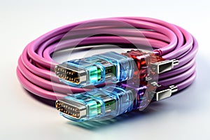 Fieldbus Cable on white background