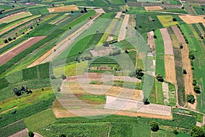 Fields from aeroplane