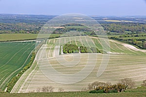 Fields from Combe Gibbet, Berkshire