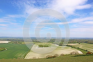 Fields from Combe Gibbet, Berkshire