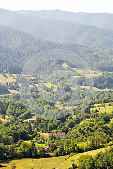 Fields, forests and mountains of Serbia