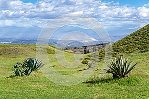 Fields of the Cochasqui Park, Ecuador
