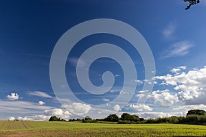 Fields and meadows of the Sjelland, Denmark