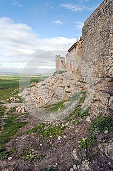 Fields near the castle wall photo