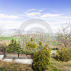 Fields and pastures in Italy