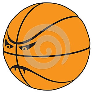 Fierce Cartoon Basketball