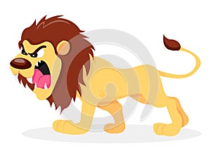 Fierce Cartoon Lion