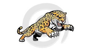 Fierce Jungle Predator in Dynamic Attack