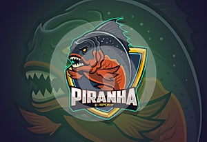 Fierce Piranha Esport logo design