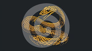 Ferocious rattlesnake