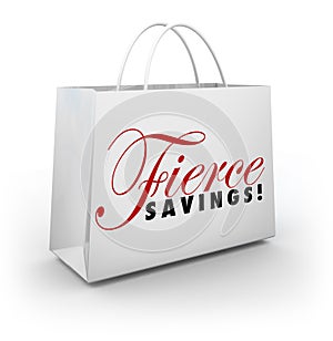 Fierce Savings Discount Sale Shopping Bag Buying Spree