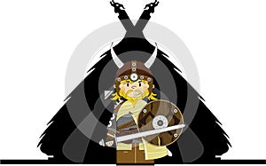 Fierce Viking and Hut