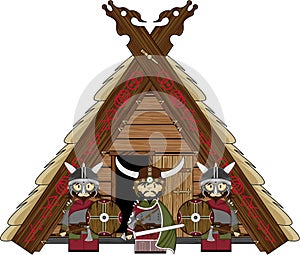 Fierce Viking and Hut