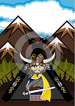 Fierce Viking and Hut