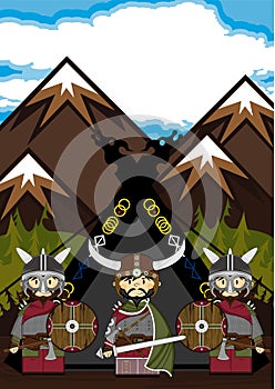 Fierce Viking and Hut