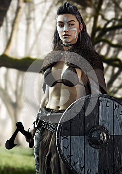 Fierce Viking warrior female