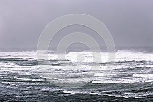 Fierce winter Atlantic ocean