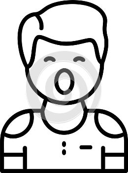 Fierceness Outline Vector Icon