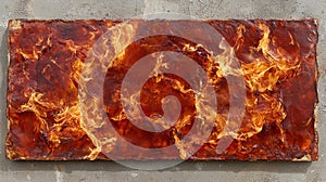 Fiery abstract art texture