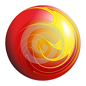 Fiery ball