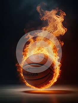 A fiery basketball, a fiery spirit to Win the Game