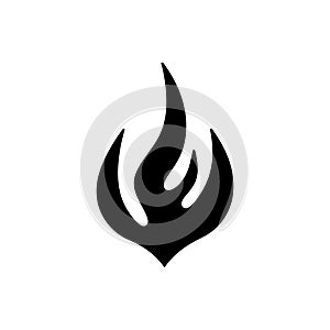 Fiery blaze flame icon