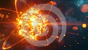 Exploding Atom Core and Nuclear Energy