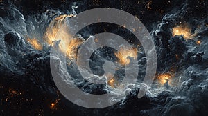 Fiery Cosmic Storm in Deep Space