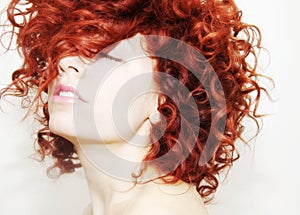 Fiery Curly Hair photo