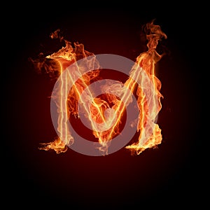 Fiery font photo