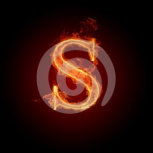 Fiery font photo