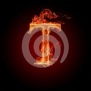 Fiery font photo