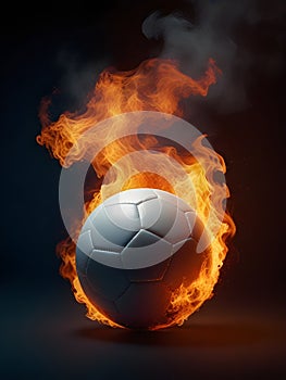 A fiery football, a fiery spirit to Win the Game