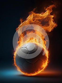 A fiery football, a fiery spirit to Win the Game