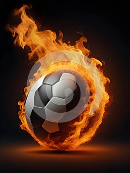 A fiery football, a fiery spirit to Win the Game