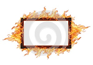 Fiery frame border