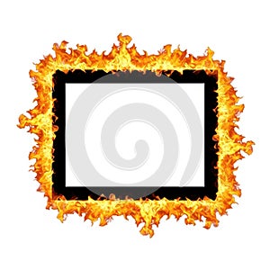 Fiery frame border