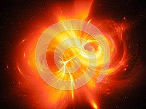 Fiery glowing correlated worlds with wormhole