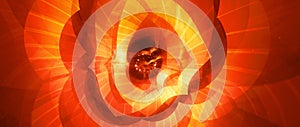 Fiery glowing multidimensional space vagina abstract widescreen background