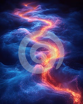 Ethereal Cosmic Energy Flow